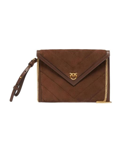 Clutches di Pinko in Brown