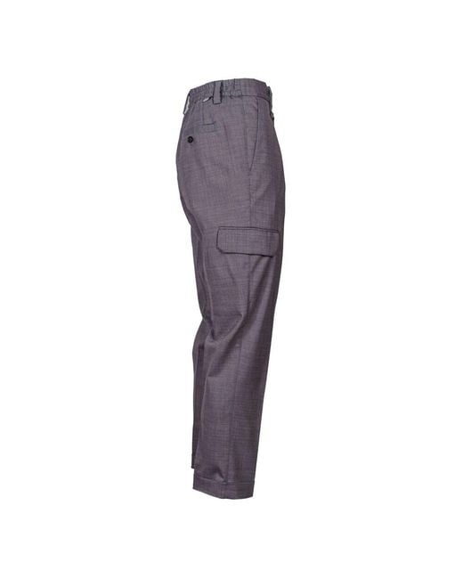 Paolo Pecora Purple Wide Trousers for men