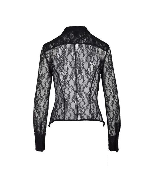 Elegante camicia in tessuto elasticizzato di Pinko in Black