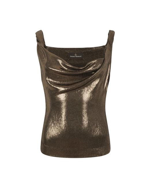 Vivienne Westwood Brown Sleeveless Tops