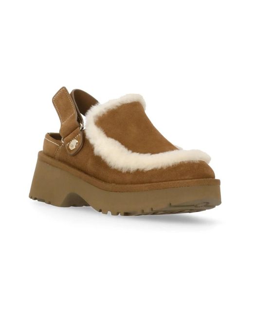 Ugg Schoenen ,Leer Esmee Clog in het Natural