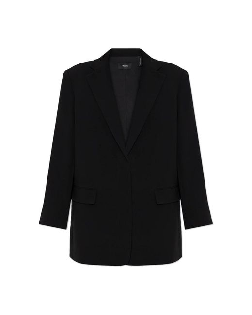 Theory Blazer Met Zakken in het Black