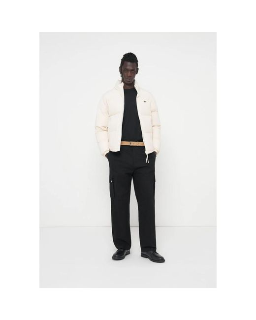 Lacoste Waterafstotende Donsjas Met Capuchon in het White voor heren