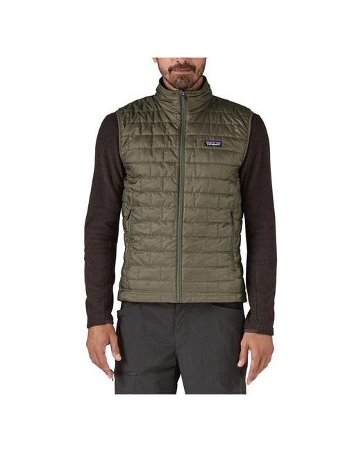 Patagonia Jassen ,Groen ,Polyester Nano Puff Vest in het Green voor heren