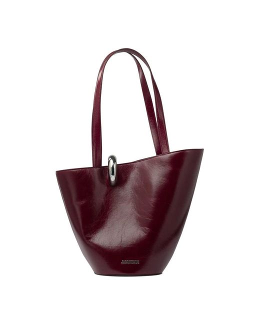 Jacquemus Red Le Bambola Moyen Tote Bag