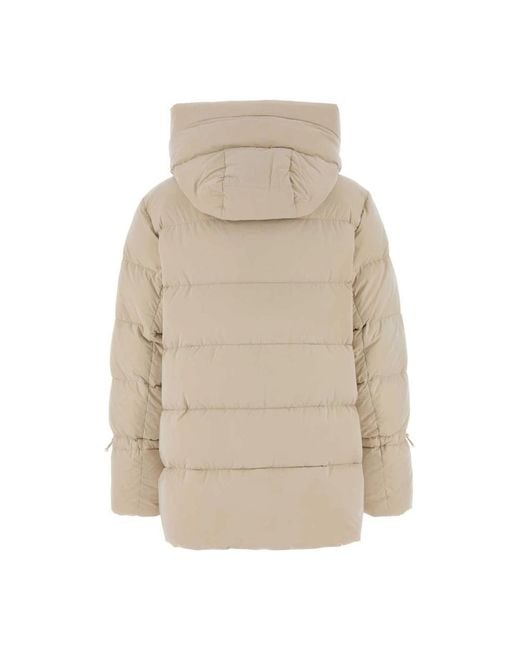 Moorer Jassen ,Nylon Giada Down Jacket in het Natural