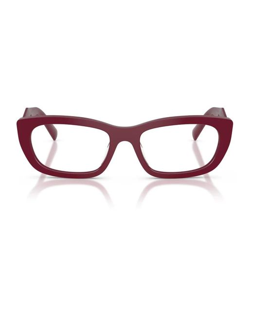 Prada D09V Eyeglasses in het Red