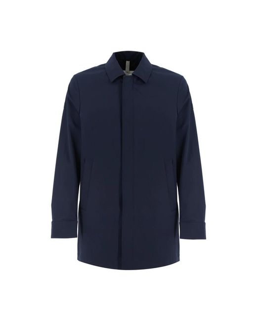DUNO Jassen ,Blauw ,Leer Malbec Torano Trenchcoat in het Blue voor heren
