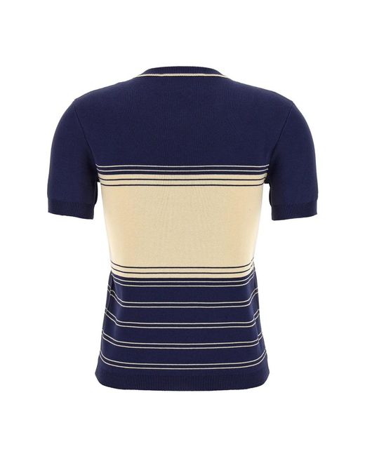 Valentino Garavani Blue Round-Neck Knitwear