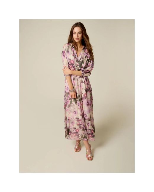 Maxi Dresses Oltre de color Pink