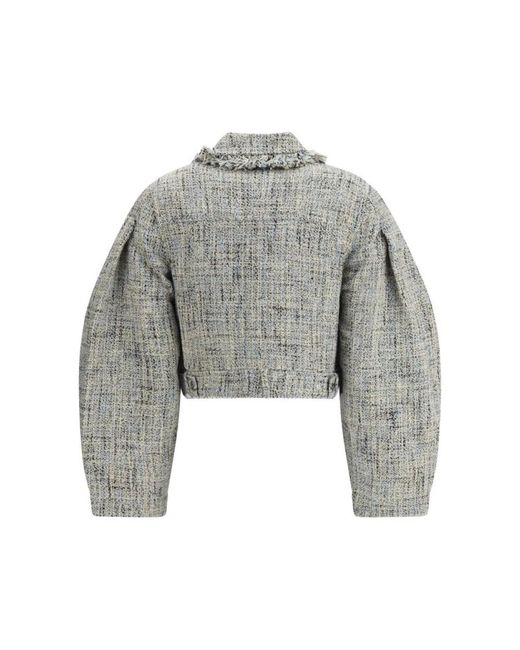 Ganni Denim Jackets in het Gray