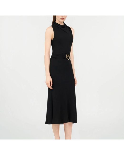 Roberto Cavalli Black Midi Dresses
