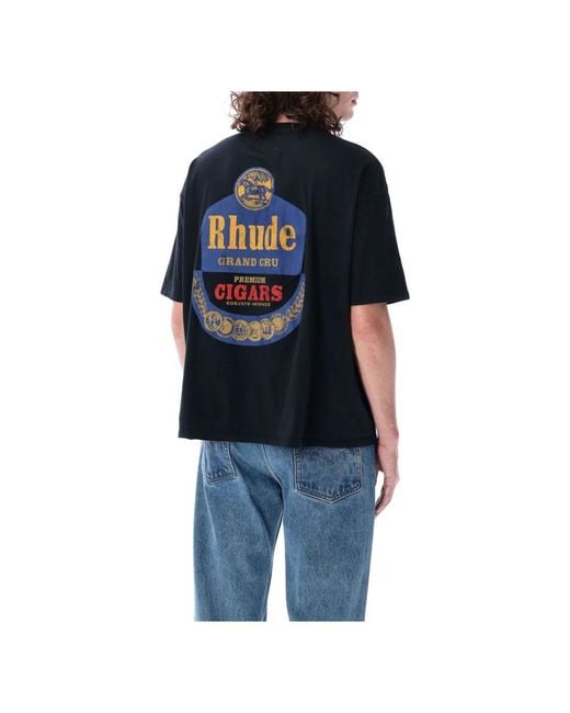 Rhude Black T-Shirts for men