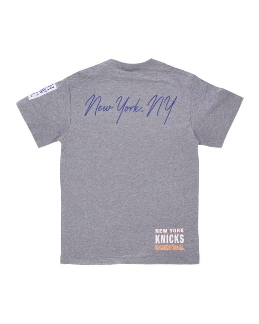 Mitchell & Ness Tops ,Grijs ,Katoen Ny Knicks T-Shirt Grijs Heather in het Gray voor heren