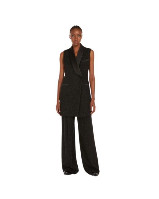Max Mara Black Wide Trousers