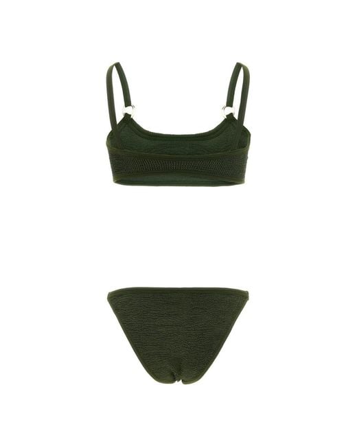 Hunza G Green Bikinis
