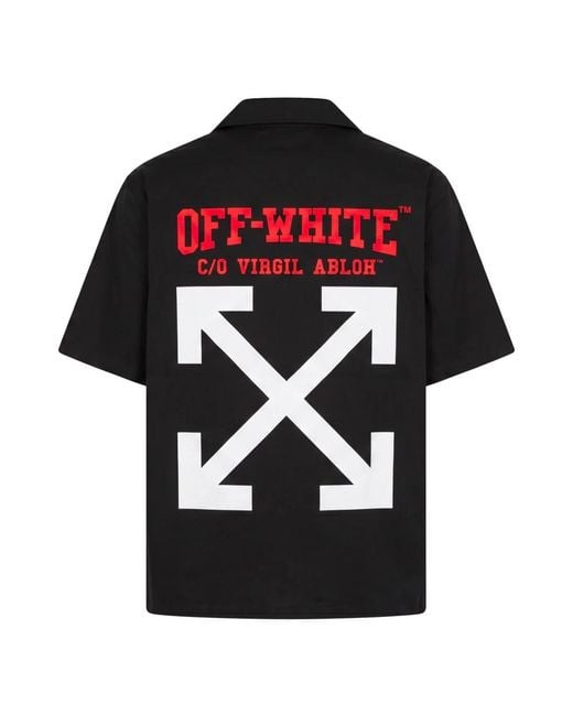 Off-White c/o Virgil Abloh Black Short Sleeve Shirts for men