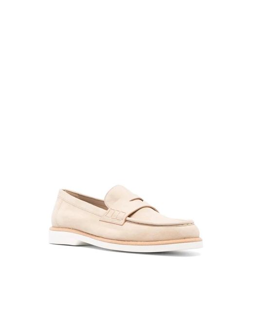 Santoni Natural Loafers