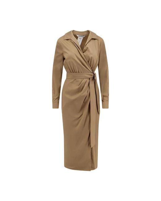 Max Mara Natural Wrap Dresses