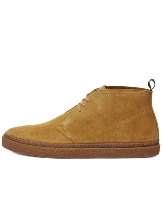 Fred Perry Brown Lace-Up Boots for men