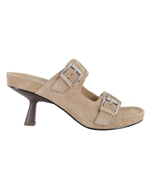 Heeled Mules Ash en coloris White