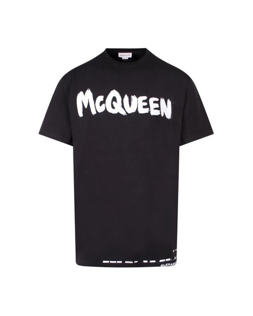 Alexander McQueen Black T-Shirts for men