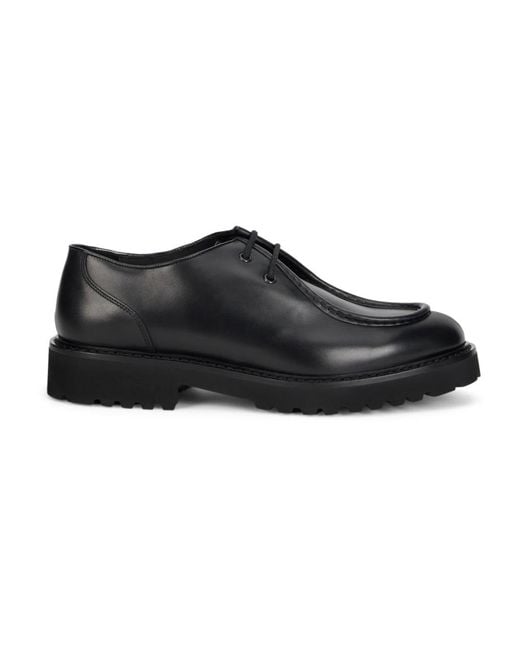 Doucal's Black Laced Shoes for men