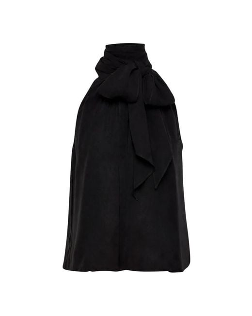 Max Mara Black Sleeveless Tops
