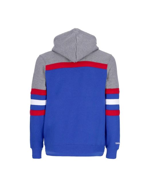Mitchell & Ness Blue Hoodies for men