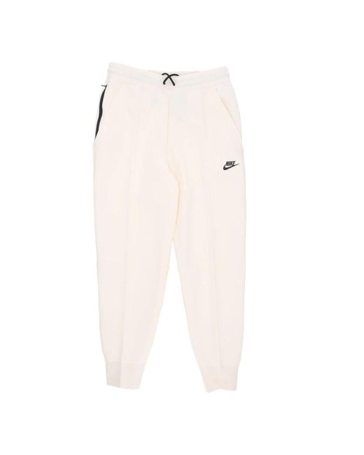 Nike Fitness ,Katoen Tech Fleece Lightweight Trainingsbroek in het Natural