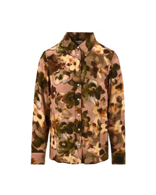 Attic And Barn Overhemden ,Roze ,Stijlvolle Shirts Voor Vrouwen in het Brown
