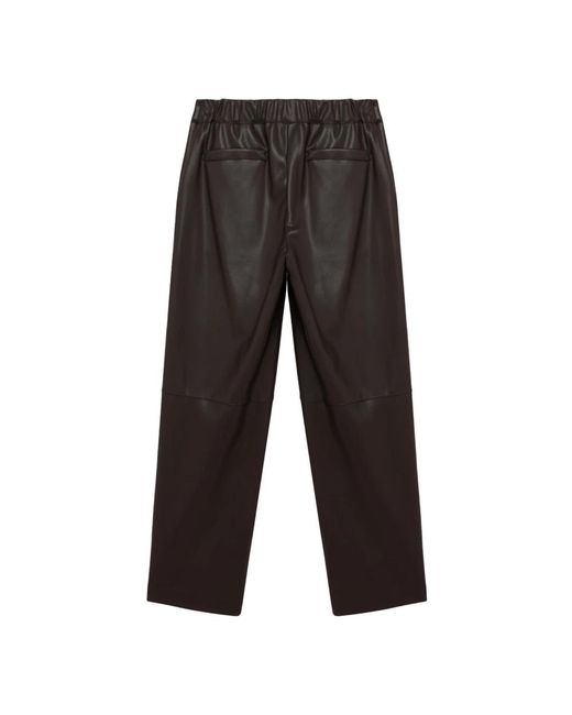 Leather Trousers Alpha Studio de color Black