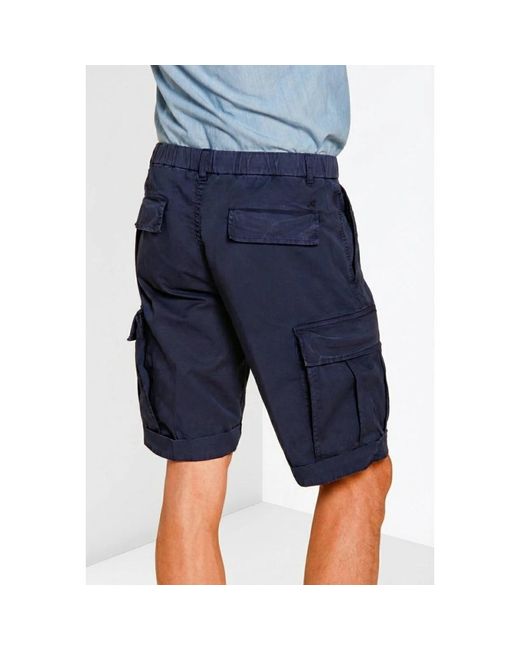 Mason's Blue Casual Shorts for men