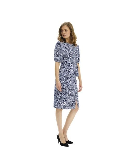 iN FRONT Midi Dresses in het Blue