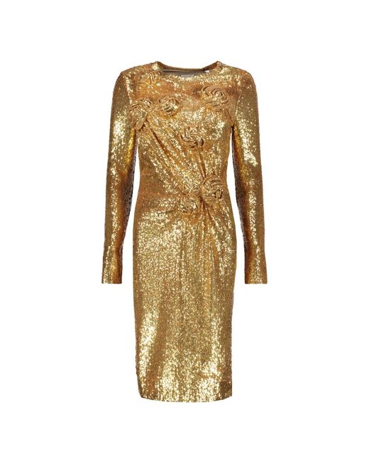 Burberry Metallic Short Dresses