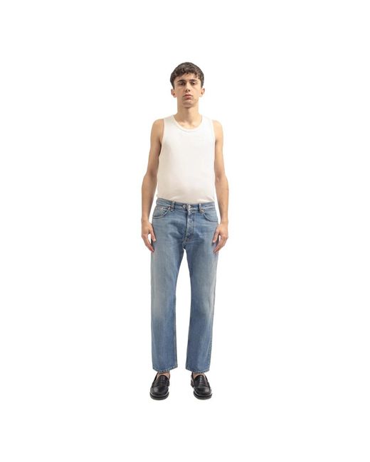 Department 5 Blue Cropped Jeans for men