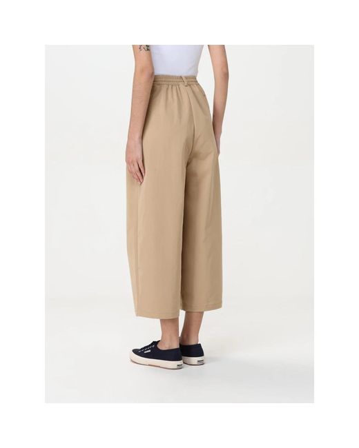 Save The Duck Natural Cropped Trousers