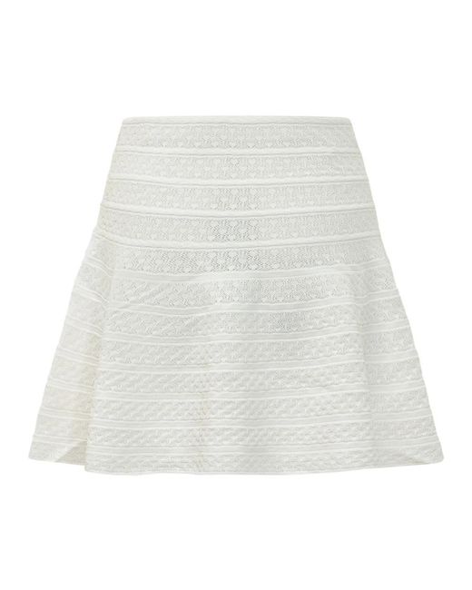 Self-Portrait White Short Skirts