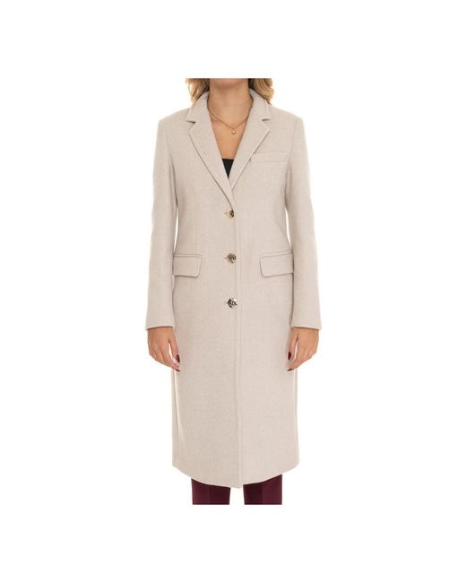Single-Breasted Coats di Liu Jo in Natural