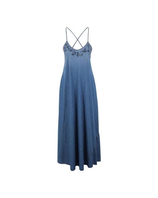 Ermanno Scervino Blue Maxi Dresses