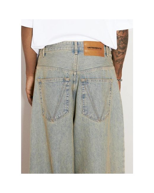 Jeans > wide jeans Vetements pour homme en coloris Gray