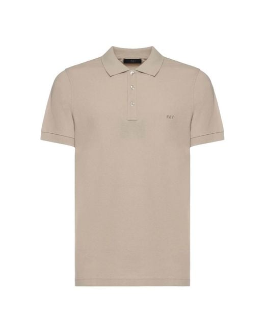 Fay Natural Polo Shirts for men