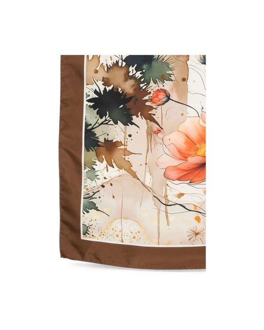 D'Aniello Metallic Silk Scarves