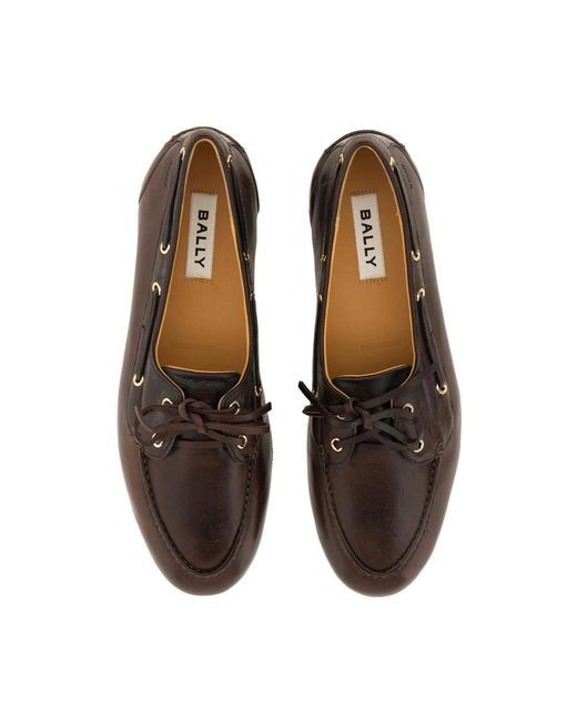 Bally Brown Boat Shoes