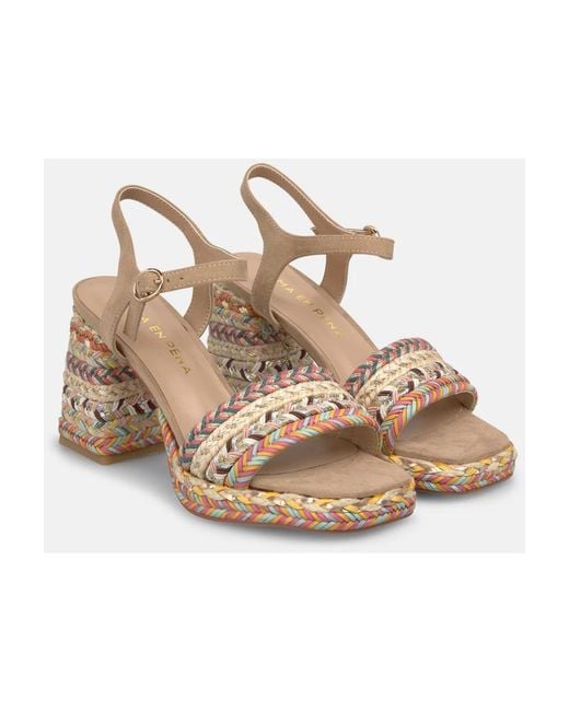 Alma En Pena. Metallic High Heel Sandals