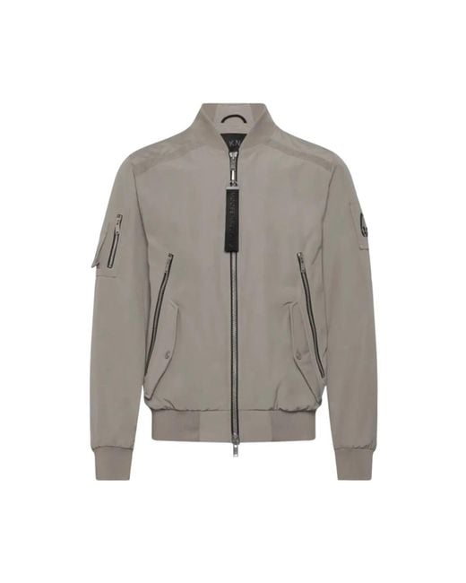 Moose Knuckles Gray Bomber Jackets for men