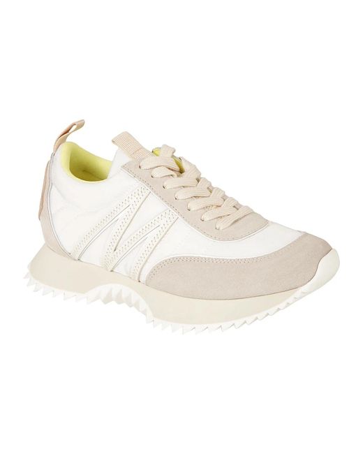 Moncler White Weiße low-top-sneakers