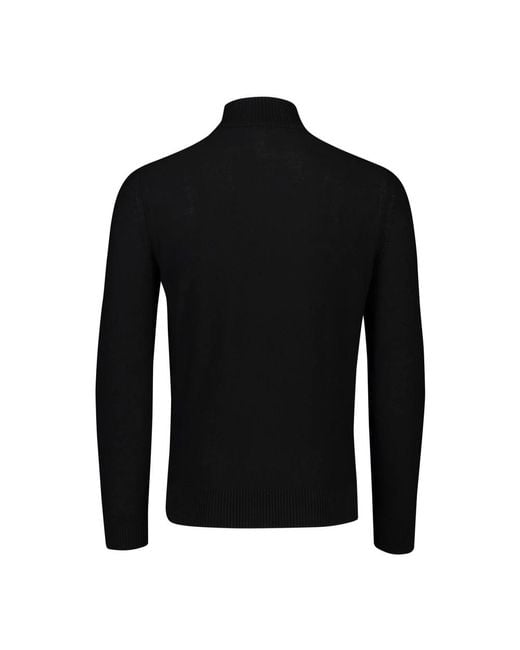 HUGO Truien & Vesten ,Zwart ,Wol Merino Wollen Coltrui in het Black voor heren
