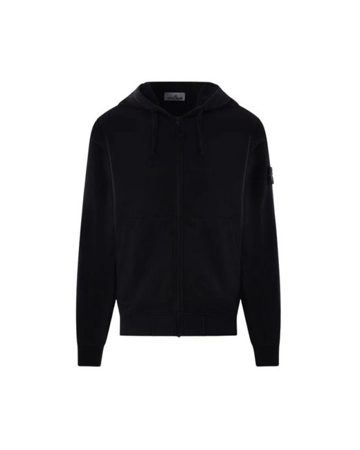 Zip-Throughs di Stone Island in Black da Uomo