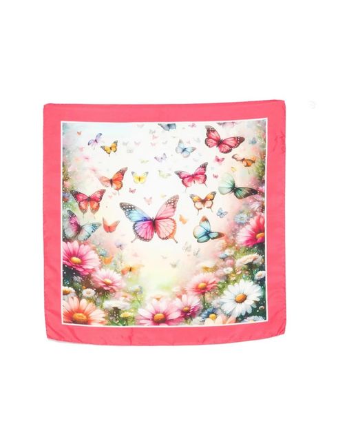 D'Aniello Pink Silky Scarves